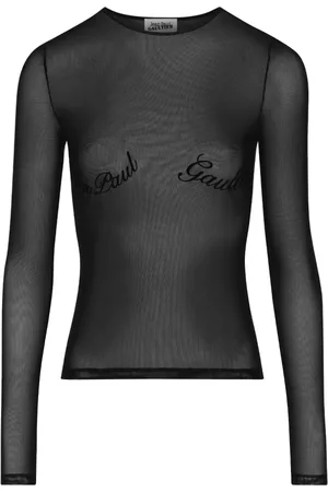 Jean Paul Gaultier Dames, Tops, Zwart, Maat: XS Polyamide