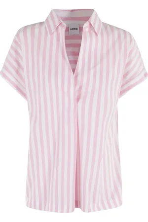 Aspesi Dames, Blouses & Shirts, Roze, Maat: XS Katoen