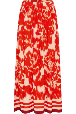 Saint Tropez Dames, Rokken, Rood, Maat: S Viscose