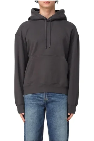 Saint Laurent Heren, Sweatshirts & Hoodies, Grijs, Maat: M Katoen