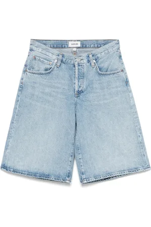 AGOLDE Dames, Korte broeken, Blauw, Maat: W25 Denim