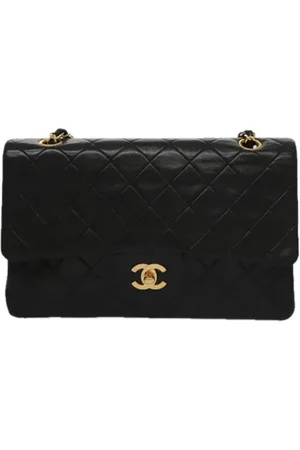 CHANEL Dames, Pre-owned, Zwart, Maat: ONE Size Leer