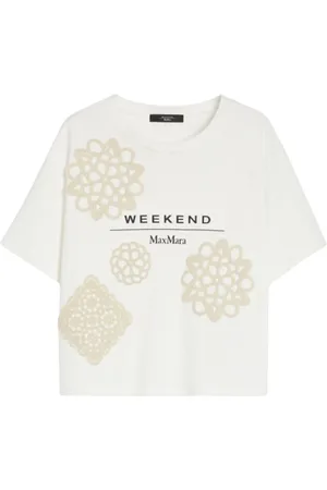 Max Mara Dames, Tops, Wit, Maat: S Katoen