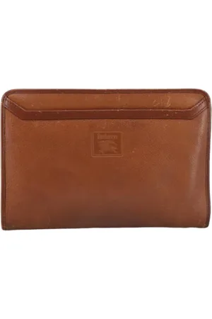 Burberry Dames, Pre-owned, Bruin, Maat: ONE Size Leer