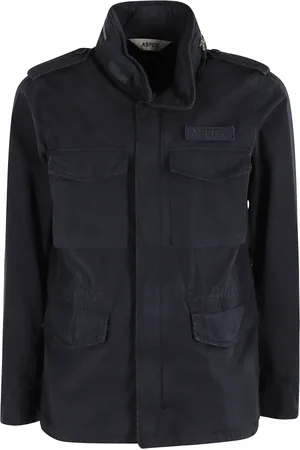 Aspesi Heren, Jassen, Blauw, Maat: XL Katoen