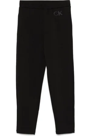 Calvin Klein Dames, Broeken, Zwart, Maat: M Satijn
