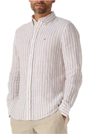 Tommy Hilfiger Heren, Overhemden, , Maat: 2XL Linnen