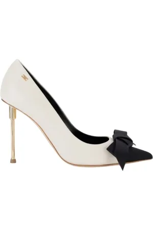 Elisabetta Franchi Dames, Schoenen, Wit, Maat: 37 EU Leer