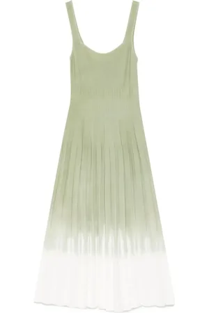 Staud Dames, Jurken, Groen, Maat: L Nylon