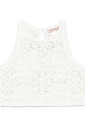 Twin-Set Dames, Tops, Wit, Maat: XS