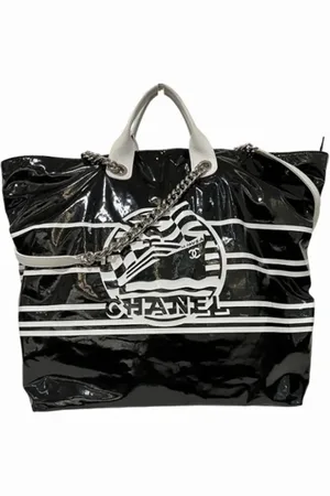 CHANEL Heren, Pre-owned, Zwart, Maat: ONE Size Leer