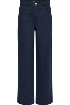 Mos Mosh Dames, Broeken, Blauw, Maat: W33