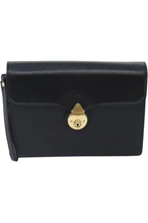 Burberry Dames, Pre-owned, Zwart, Maat: ONE Size Leer