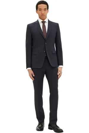 HUGO BOSS Heren, Pakken, Blauw, Maat: XL Wol