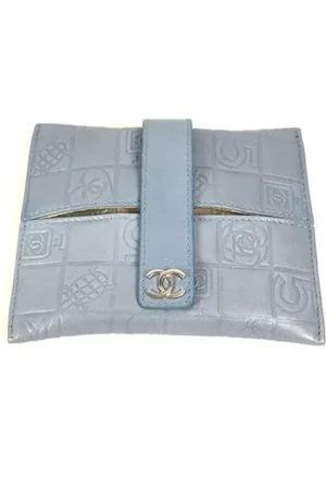 CHANEL Dames, Pre-owned, Blauw, Maat: ONE Size Leer
