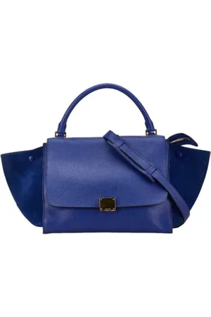 Céline Dames, Pre-owned, Blauw, Maat: ONE Size Leer