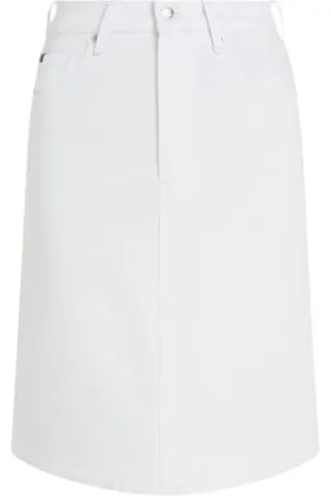 Tommy Hilfiger Dames, Rokken, Wit, Maat: W32 Denim