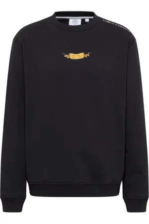 Carlo Colucci Heren, Sweatshirts & Hoodies, Zwart, Maat: M Leer