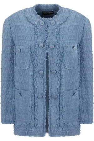 Dolce & Gabbana Dames, Jassen, Blauw, Maat: M Katoen