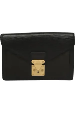 LOUIS VUITTON Dames, Pre-owned, Zwart, Maat: ONE Size Leer
