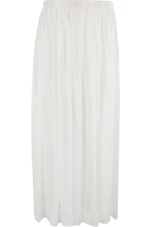 ALYSI Dames, Rokken, Wit, Maat: XS Chiffon