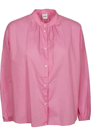 Aspesi Dames, Blouses & Shirts, Roze, Maat: S Katoen