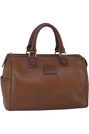 Burberry Dames, Pre-owned, Bruin, Maat: ONE Size Leer