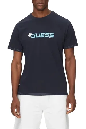 Guess Heren, Tops, Blauw, Maat: XL Katoen
