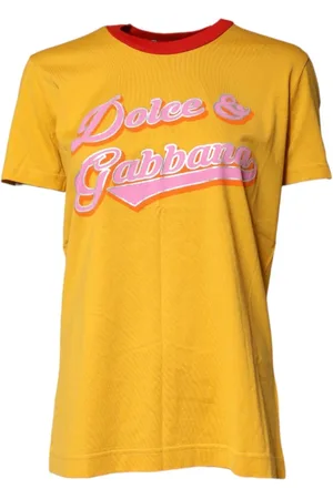 Dolce & Gabbana Dames, Tops, Geel, Maat: XS Katoen