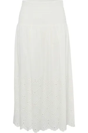 Part Two Dames, Rokken, Wit, Maat: 3XL Katoen