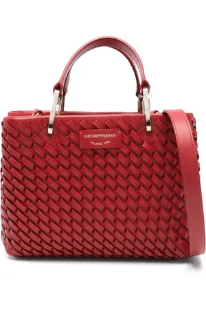 Emporio Armani Dames, Tassen, Rood, Maat: ONE Size Leer