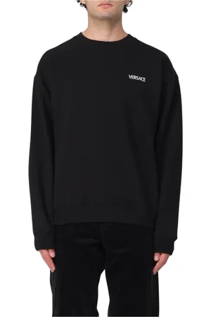 VERSACE Heren, Sweatshirts & Hoodies, Zwart, Maat: S Katoen