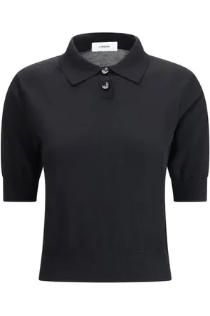 LARDINI Dames, Tops, Zwart, Maat: XS Katoen