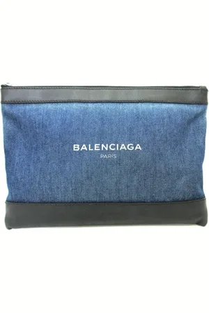 Balenciaga Heren, Pre-owned, Blauw, Maat: ONE Size Leer