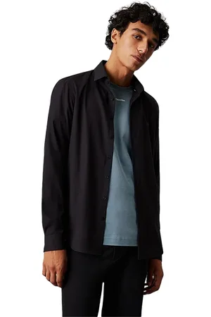 Calvin Klein Heren, Overhemden, Zwart, Maat: 3XL
