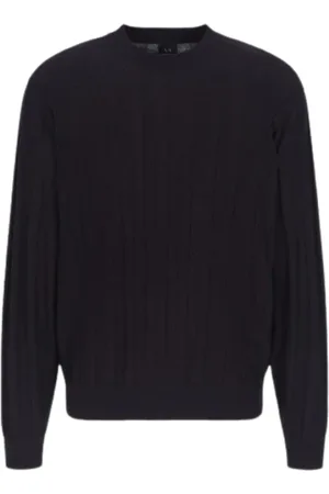 Armani Exchange Heren, Truien, Blauw, Maat: S Wol