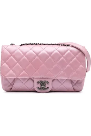 CHANEL Dames, Pre-owned, Roze, Maat: ONE Size Leer