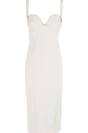 Elisabetta Franchi Dames, Jurken, Wit, Maat: L