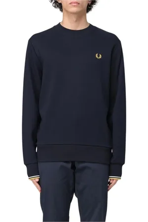 Fred Perry Heren, Sweatshirts & Hoodies, Blauw, Maat: S