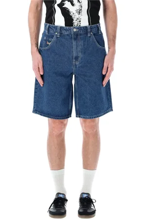 Huf Heren, Korte broeken, Blauw, Maat: W32 Denim