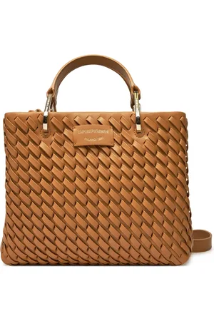 Emporio Armani Dames, Tassen, Bruin, Maat: ONE Size Leer