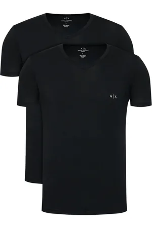 Armani Exchange Heren, Tops, Zwart, Maat: M Katoen
