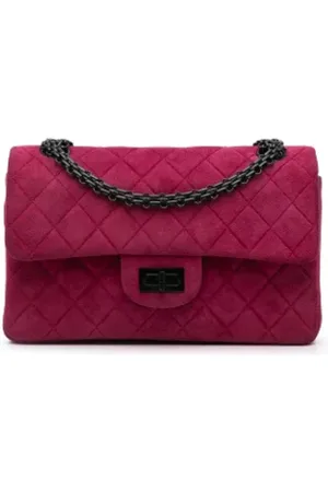 CHANEL Dames, Pre-owned, Roze, Maat: ONE Size Velours