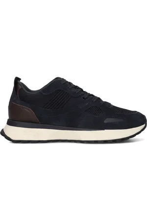 HUGO BOSS Heren, Schoenen, Blauw, Maat: 41 EU Suède