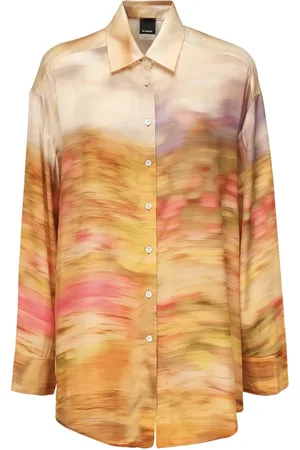 Pinko Dames, Blouses & Shirts, Veelkleurig, Maat: XS Satijn