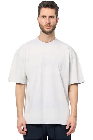 HUGO BOSS Heren, Tops, Grijs, Maat: 2XL Katoen