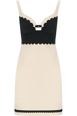 Elisabetta Franchi Dames, Jurken, Wit, Maat: M Taf