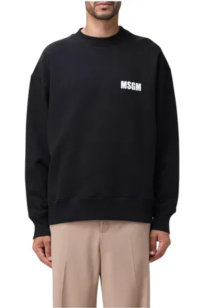Msgm Heren, Sweatshirts & Hoodies, Zwart, Maat: XL Katoen