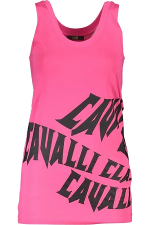 Roberto Cavalli Dames, Tops, Roze, Maat: M Katoen