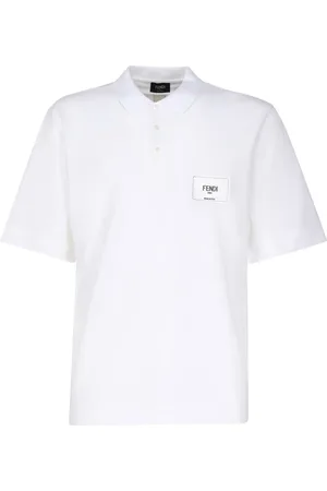 Fendi Heren, Tops, Wit, Maat: S Katoen